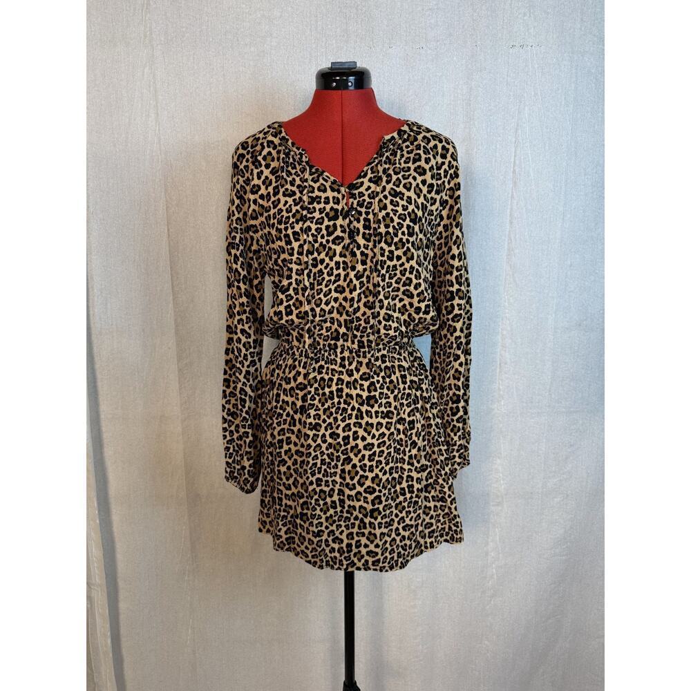 ee:some Women’s Dress Size Small Leopard Print Mini A Line D673